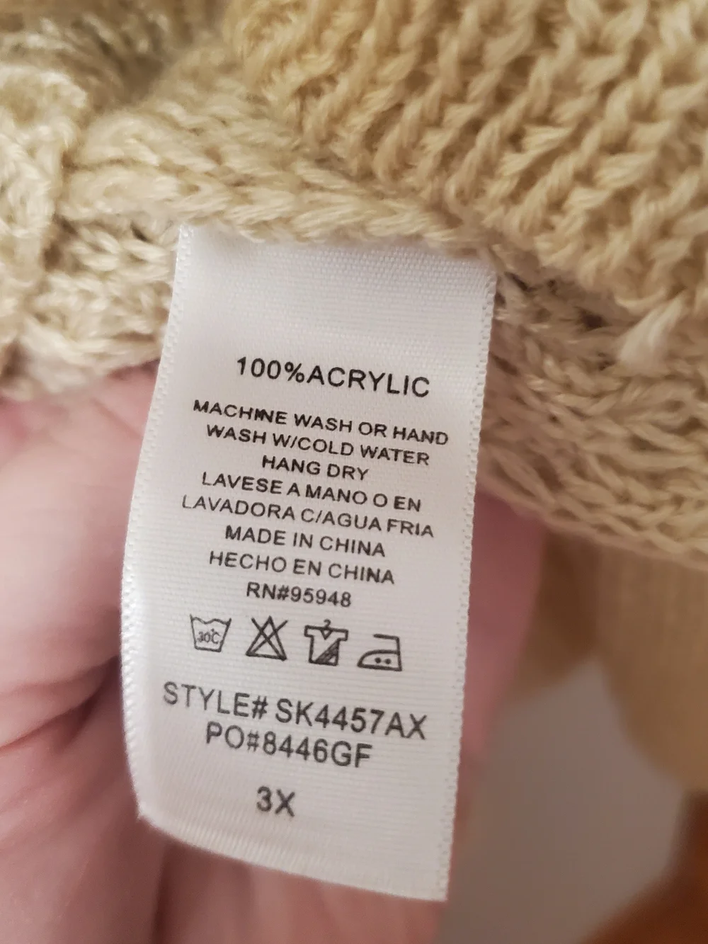 Cozy Cream Cable Knit Cowl Turtleneck Sweater